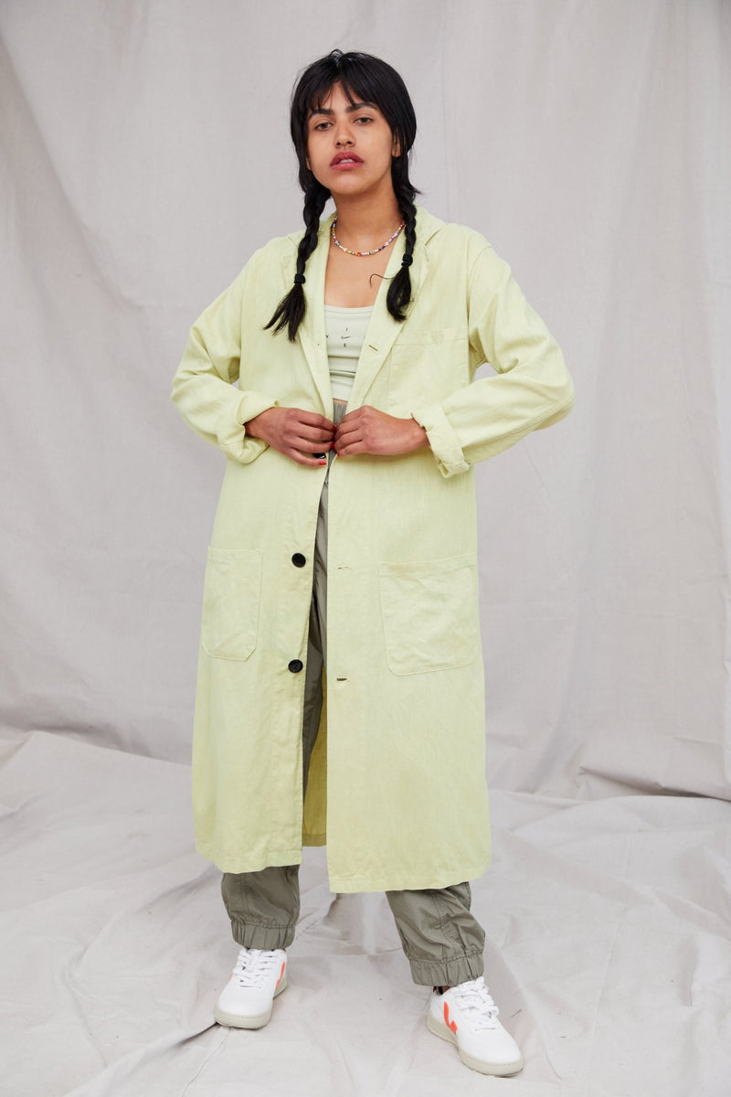 Vintage Linen Trench Coat – riverside tool & dye