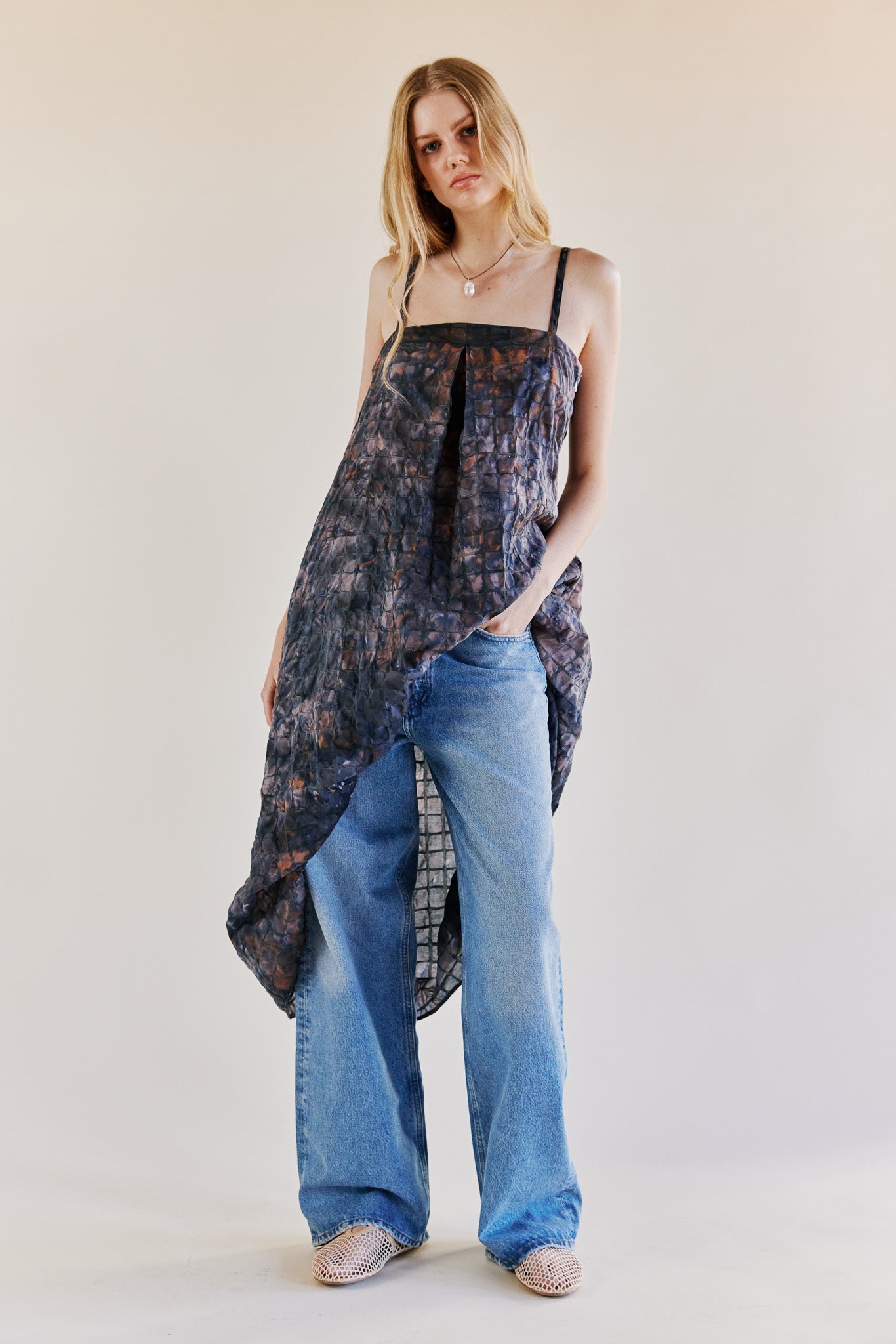 Edith Dress in Bubble Cotton – riverside tool & dye