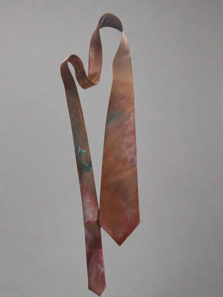 dyed silk tie 
