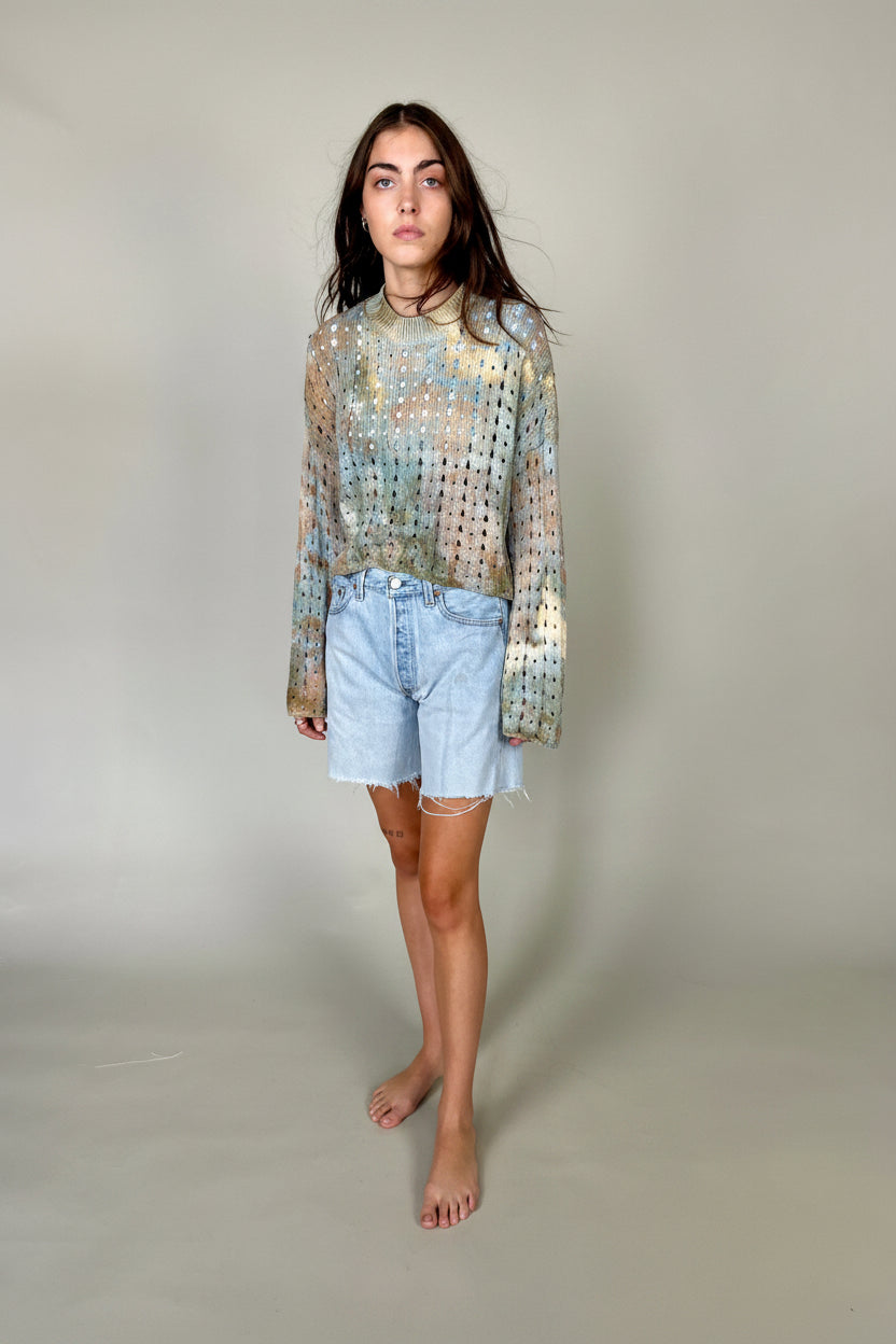 Crop Crochet Sweater – riverside tool & dye