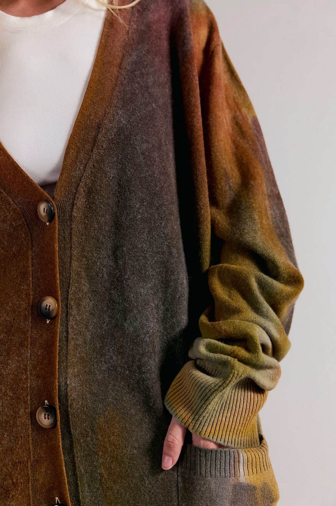 トップス 2025FW/TIGER MOHAIR CARDIGAN(BROWN)/ XL Overdyed Fisherman's Sweater | Riverside Tool & Dye – riverside