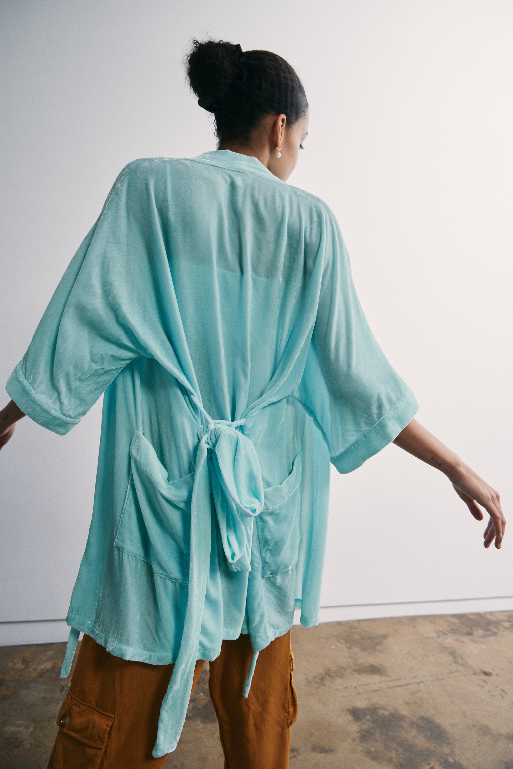 Half Moon Kimono in Velvet – riverside tool & dye