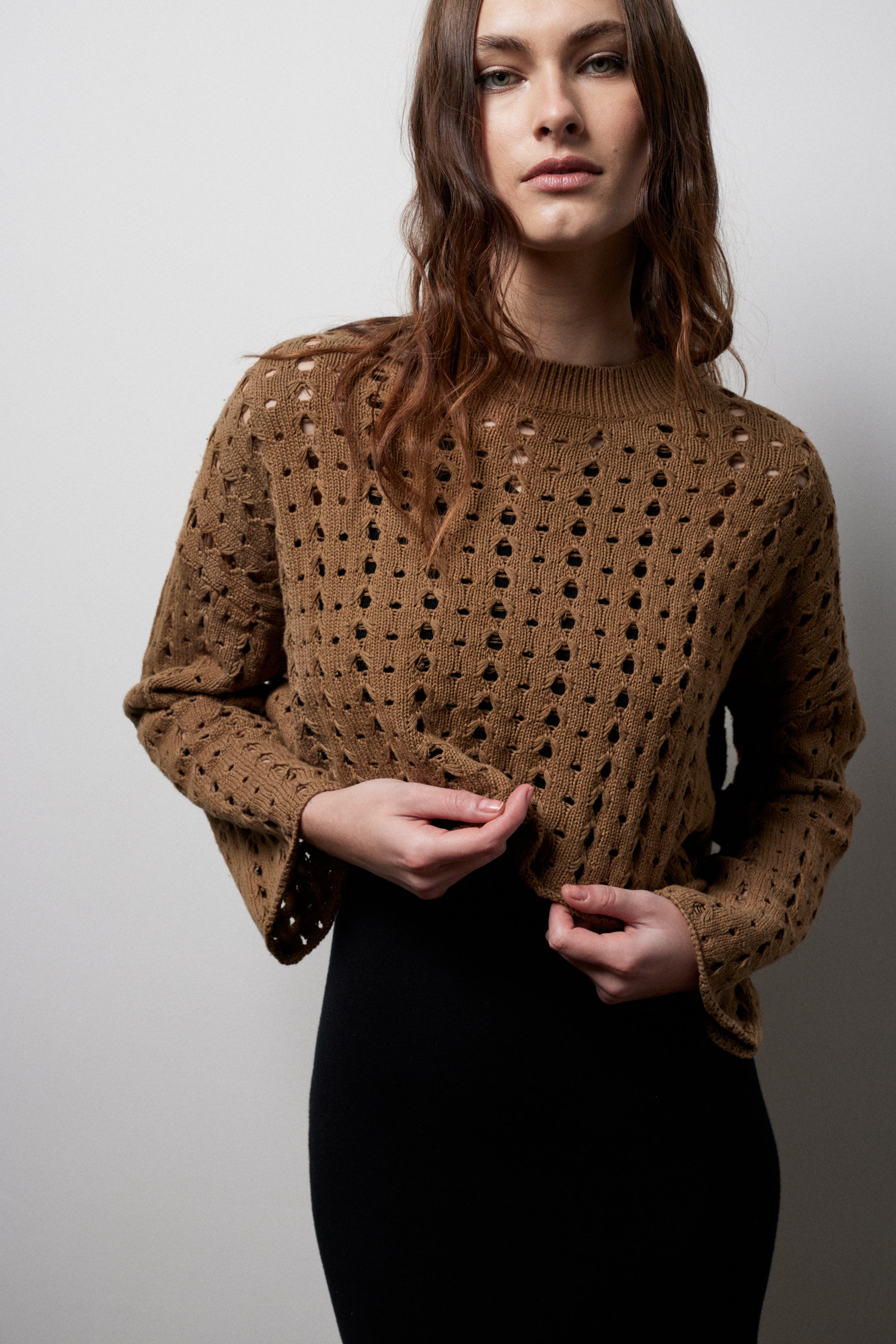 Crop Crochet Sweater – riverside tool & dye