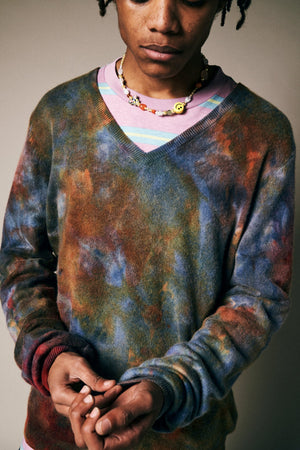 Cashmere V-Neck Sweater - riverside tool & dye