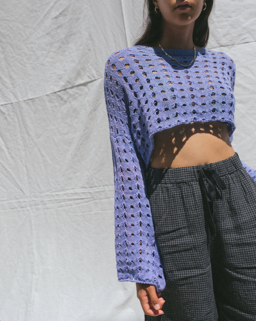 Cropped Sweater - riverside tool & dye