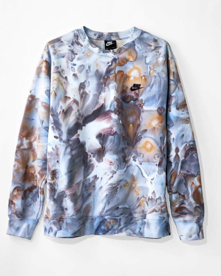 nike tie dye crewneck sweatshirt