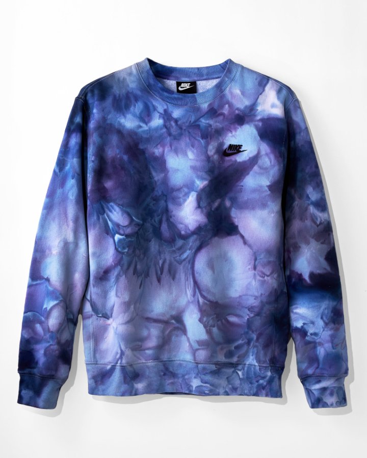 nike tie dye crewneck sweatshirt