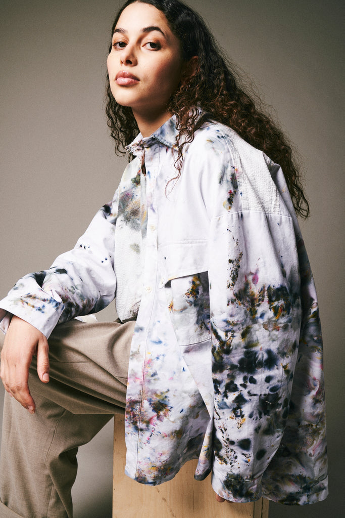 Paneled Utility Shirt - riverside tool & dye