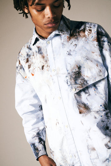 Paneled Utility Shirt - riverside tool & dye