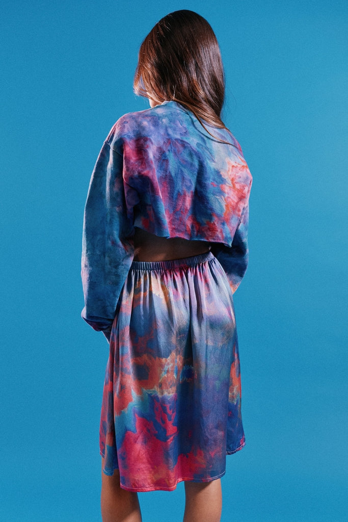 Silk Slip Skirt in Rainbow - riverside tool & dye