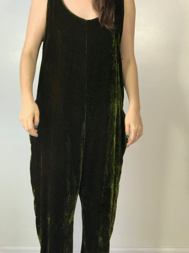 James Jumpsuit in Velvet Moss - riverside tool & dye