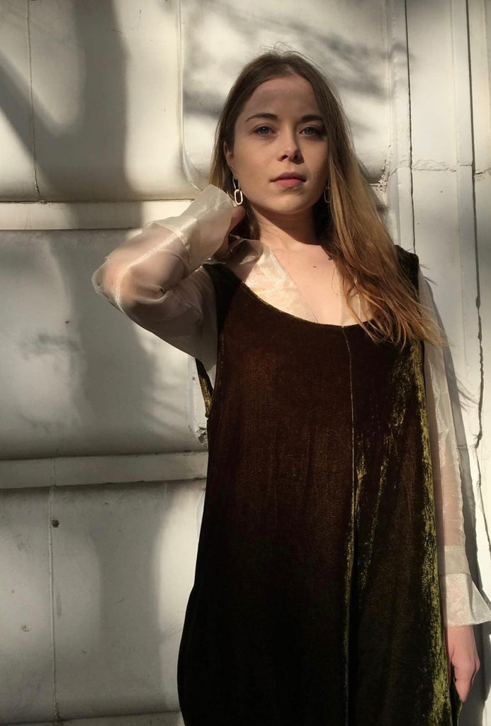 James Jumpsuit in Velvet Moss - riverside tool & dye