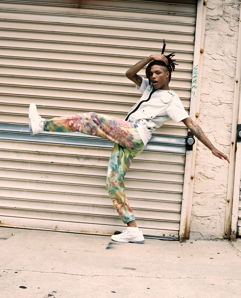 Sweatpants in Marine - riverside tool & dye