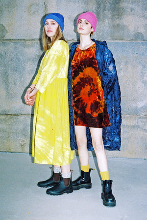 Box Dress in Hendrix Silk Velvet - riverside tool & dye