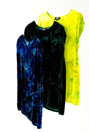 Box Dress in Velvet - riverside tool & dye