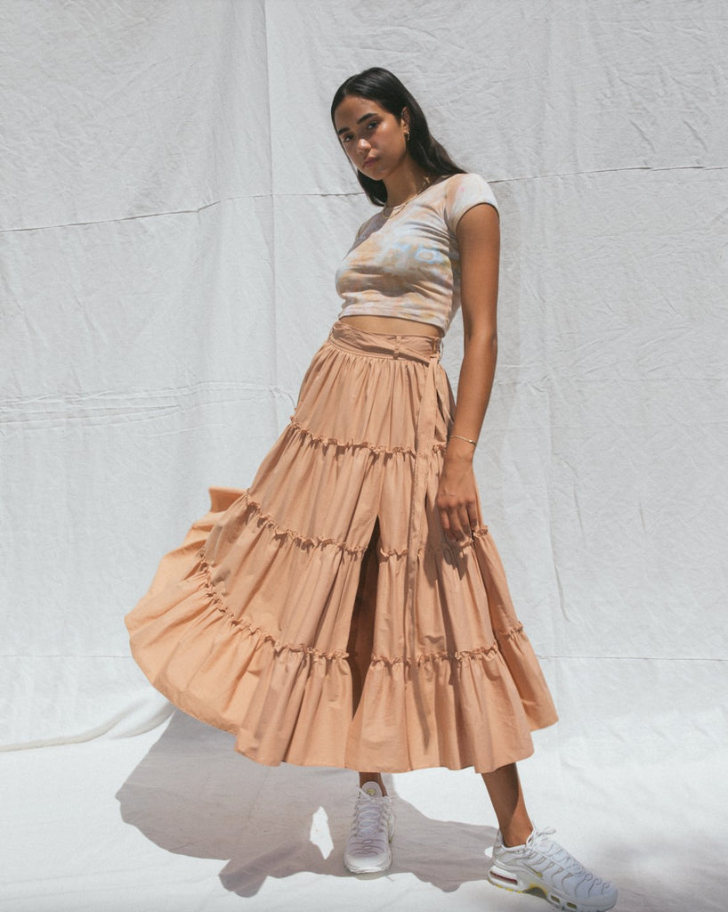 Cap Sleeve Tee in Ivory - riverside tool & dye