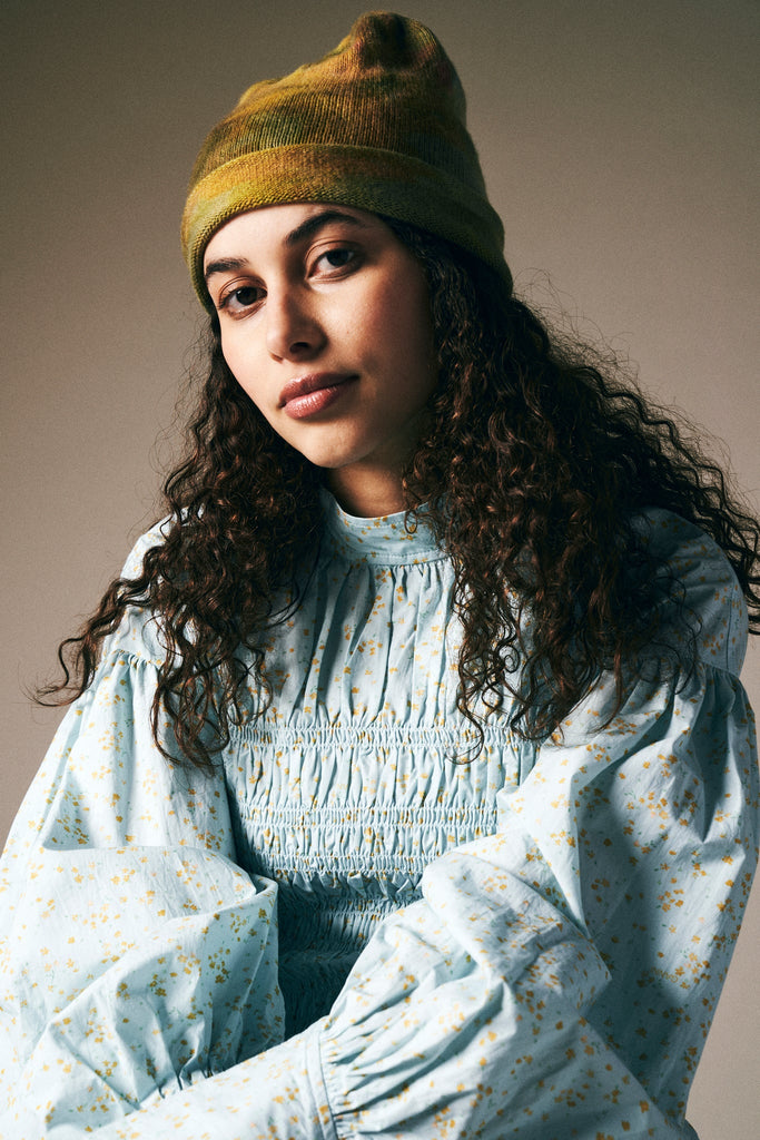 Cashmere Beanie in Olive - riverside tool & dye