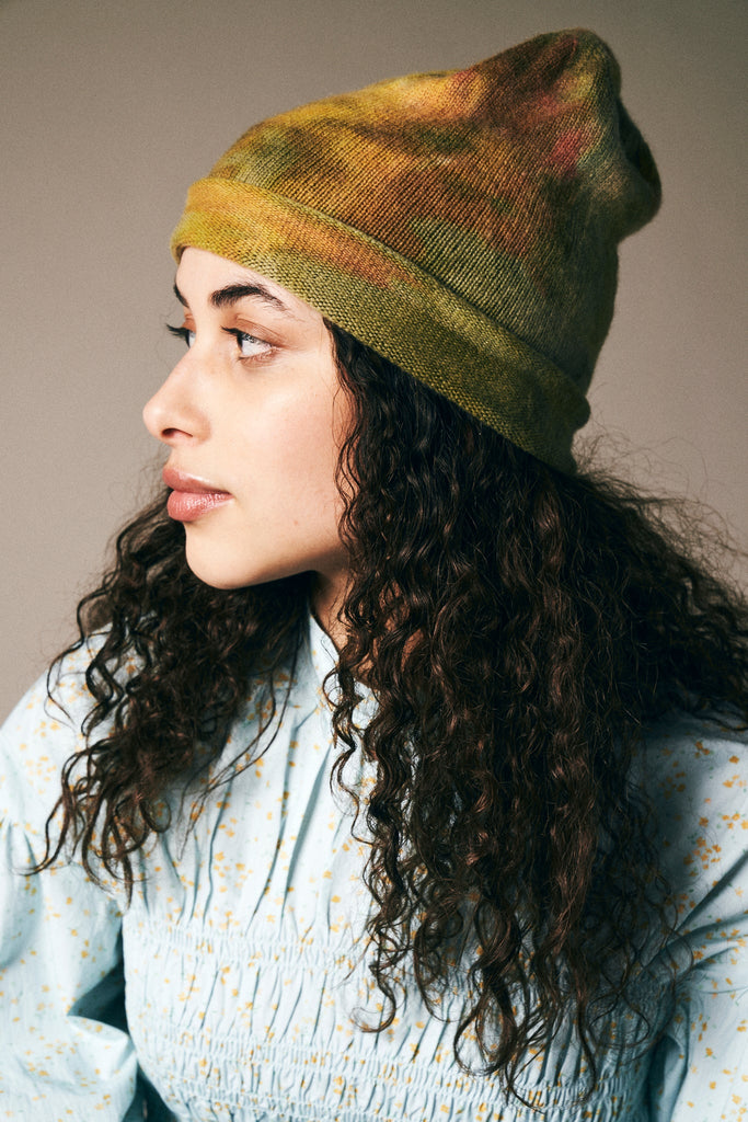 Cashmere Beanie in Olive - riverside tool & dye