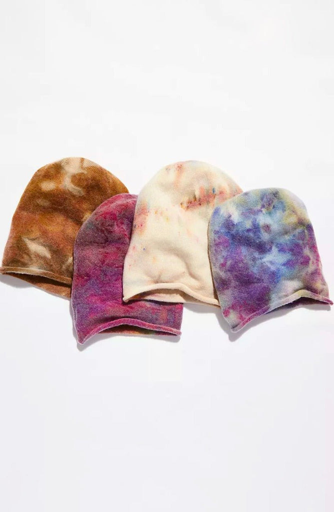 Cashmere Beanie in Rainbow - riverside tool & dye