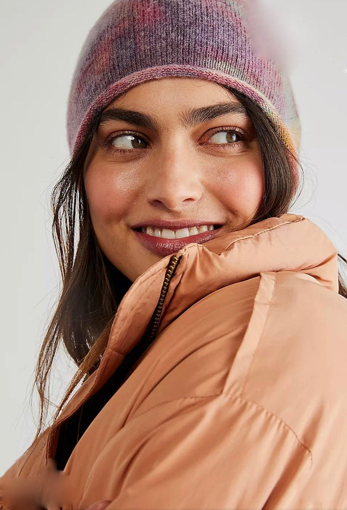 Cashmere Beanie in Rainbow - riverside tool & dye