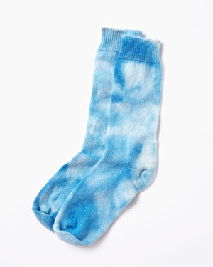 Cashmere Socks in Blue - riverside tool & dye