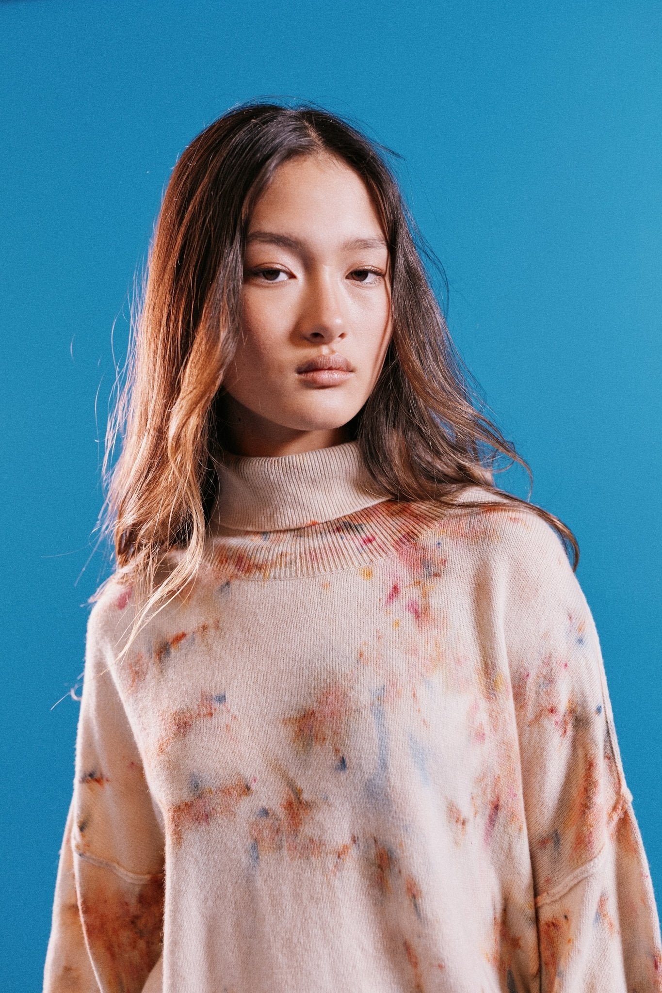 Cashmere Turtleneck in Lola - riverside tool & dye