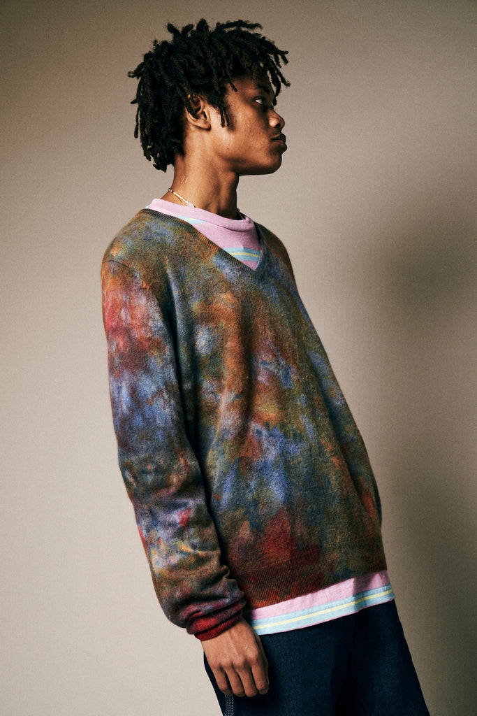 Cashmere V-Neck Sweater - riverside tool & dye