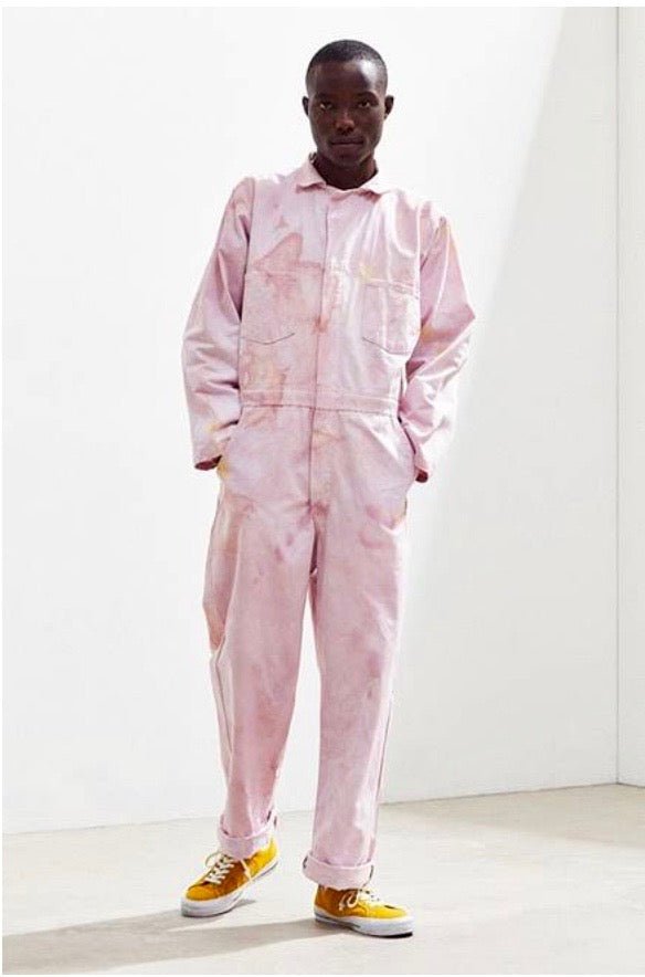 Pink jumpsuit men best sale