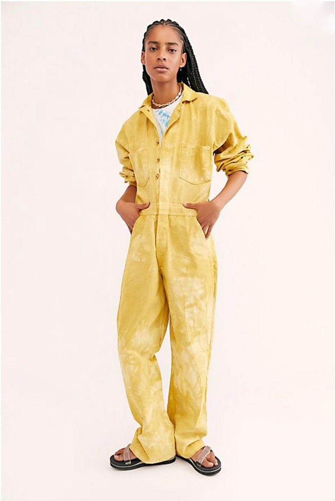 Coveralls in Mustard - riverside tool & dye
