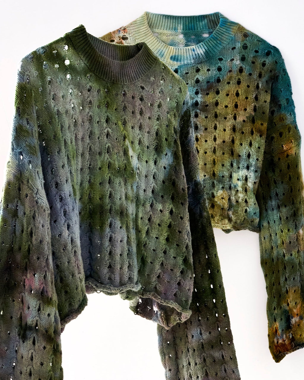 Cropped Sweater in Olive - riverside tool & dye