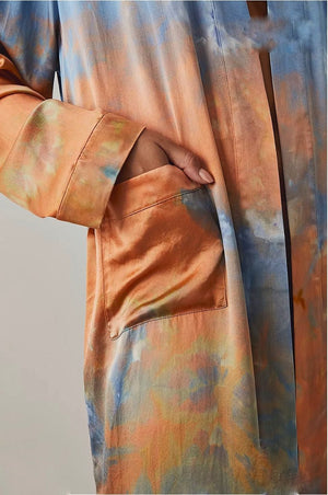 Full Moon Kimono Robe in Silk/Earth - riverside tool & dye