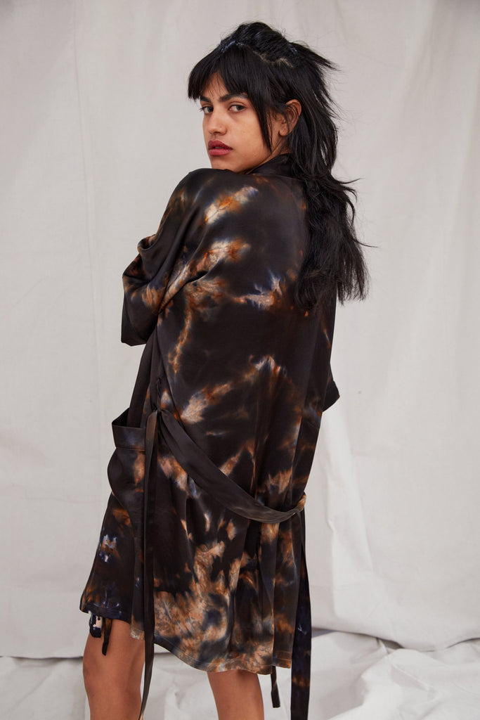 Half Moon Kimono in Silk - riverside tool & dye