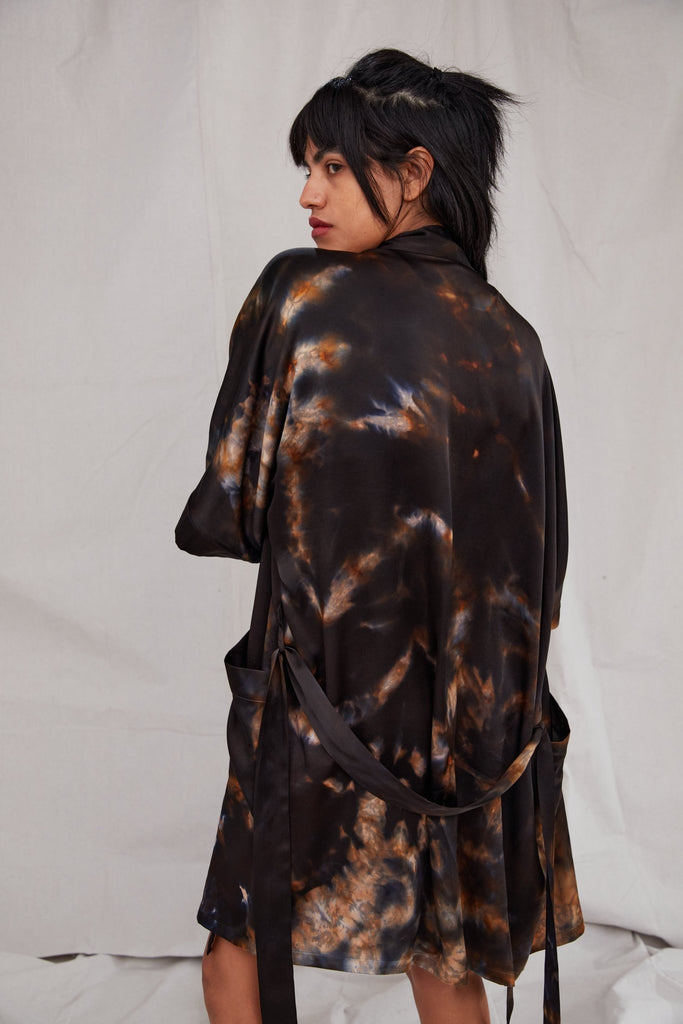 Half Moon Kimono in Silk - riverside tool & dye