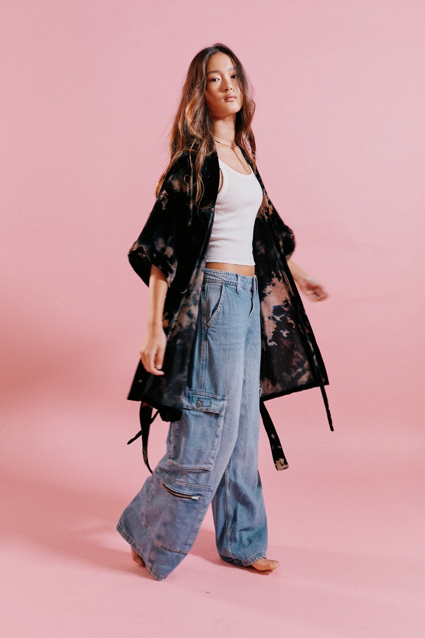 Half Moon Kimono in Velvet – riverside tool & dye