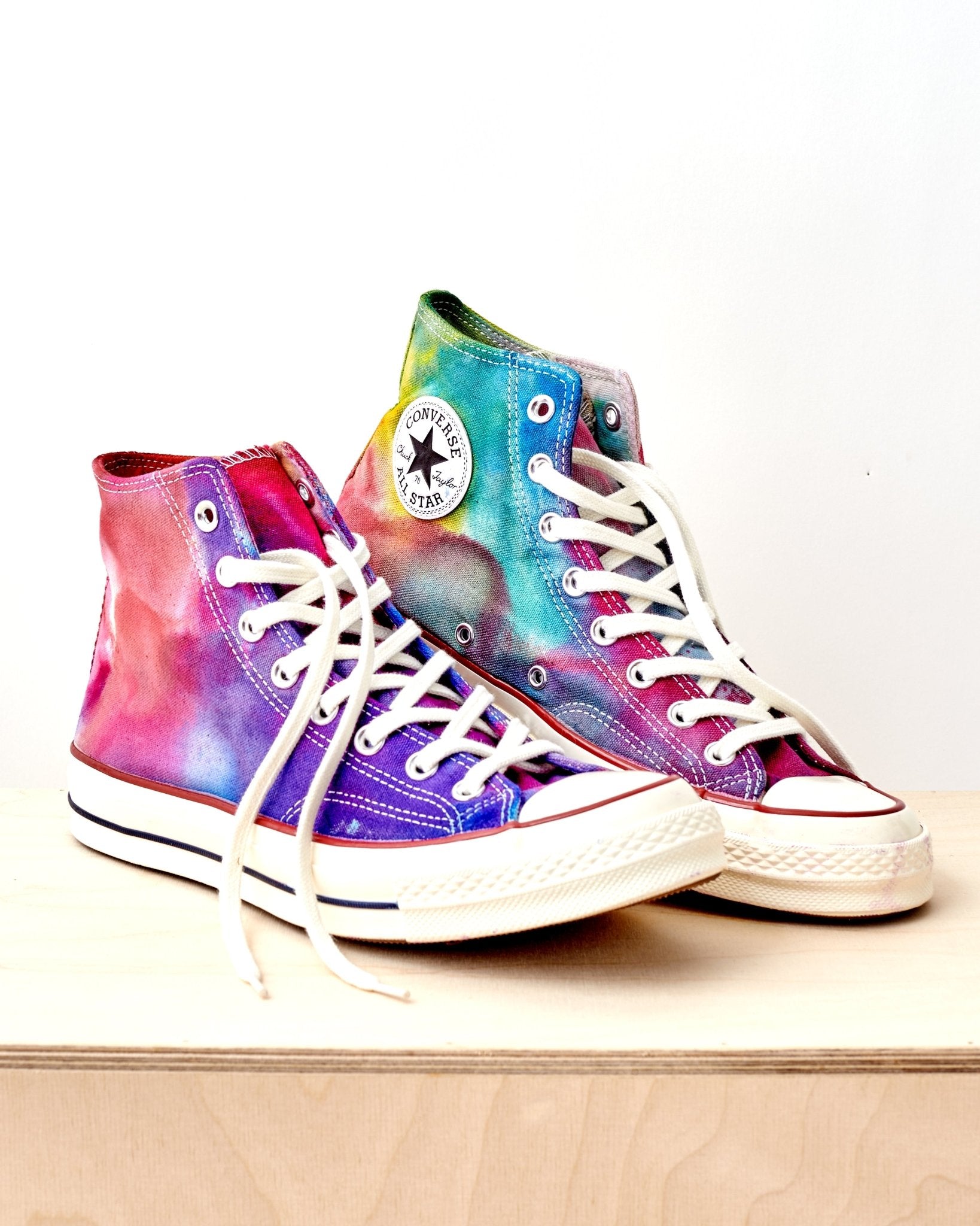 Converse high tops rainbow best sale