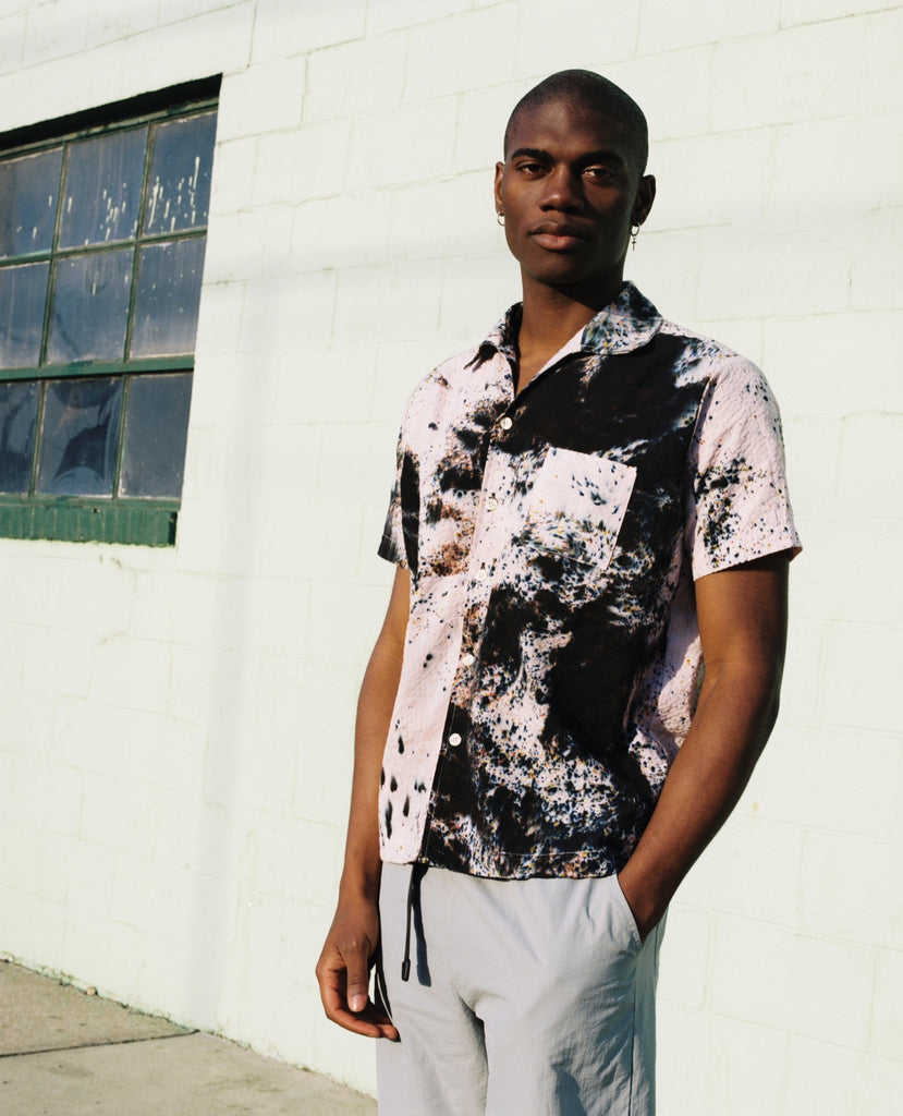 Louie Shirt in Seersucker Composite - riverside tool & dye