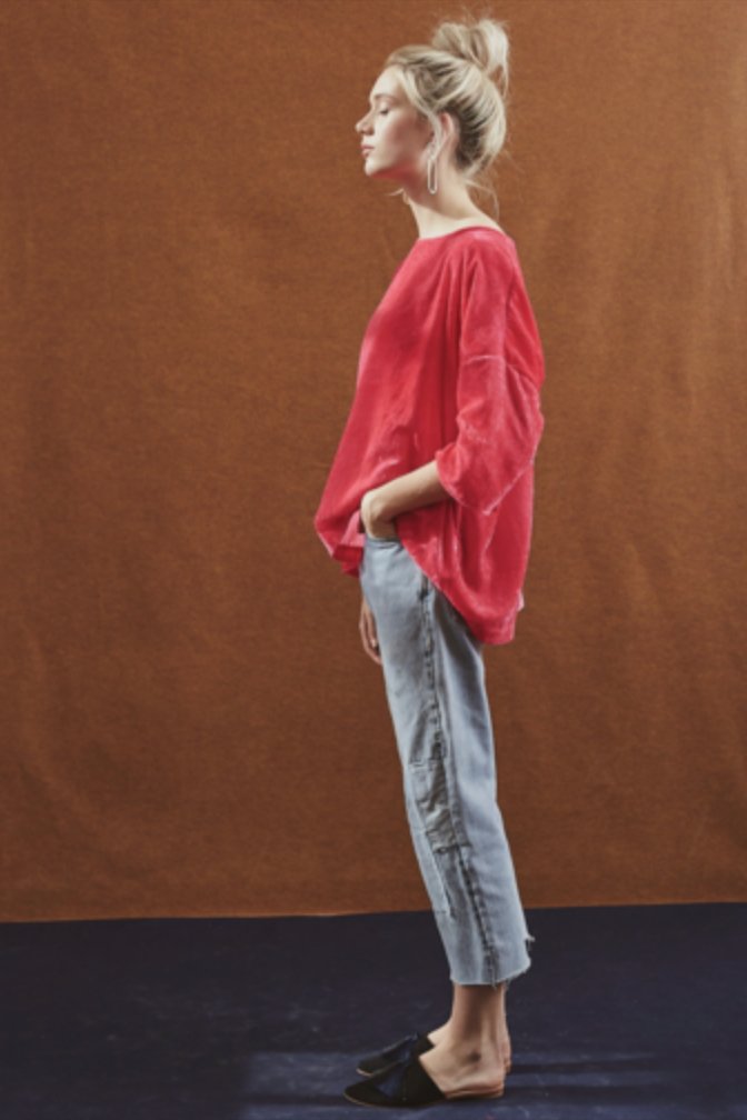 Mia Top in Velvet - riverside tool & dye