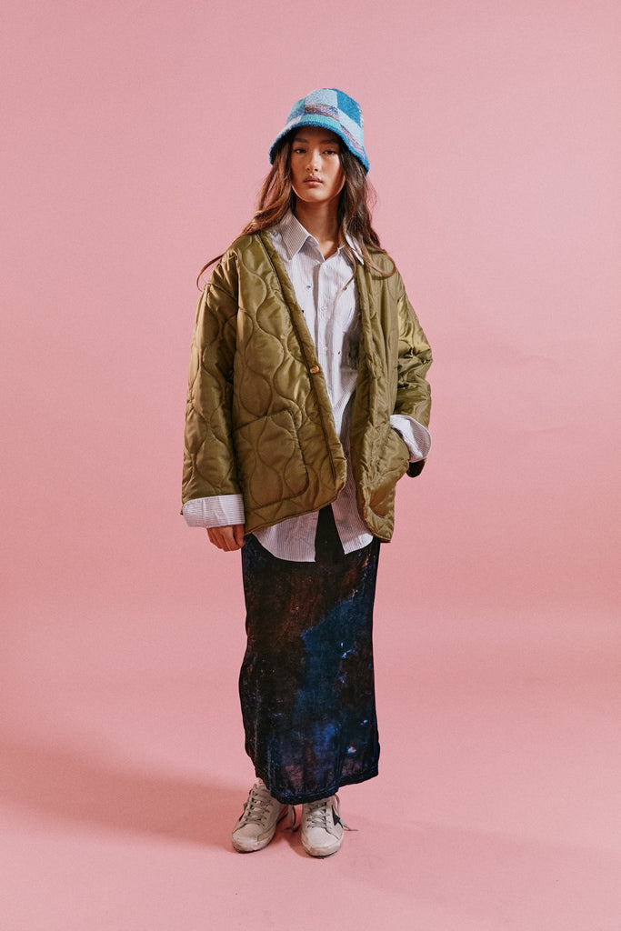 Nylon Quilted Kimono Coat - riverside tool & dye
