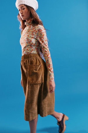 Patch Pocket Skirt in Corduroy - riverside tool & dye