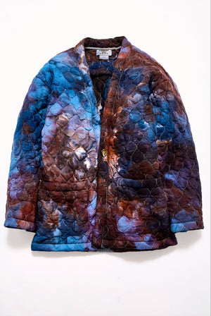 Quilted Kimono Coat in Marou - riverside tool & dye
