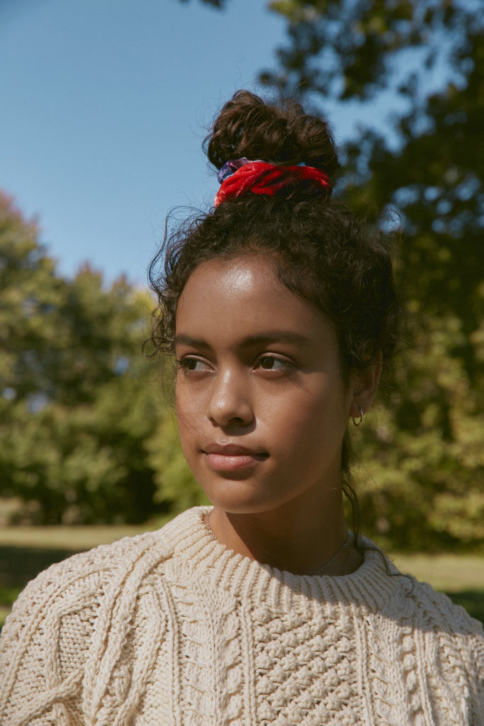 Scrunchie in Silk Velvet - riverside tool & dye
