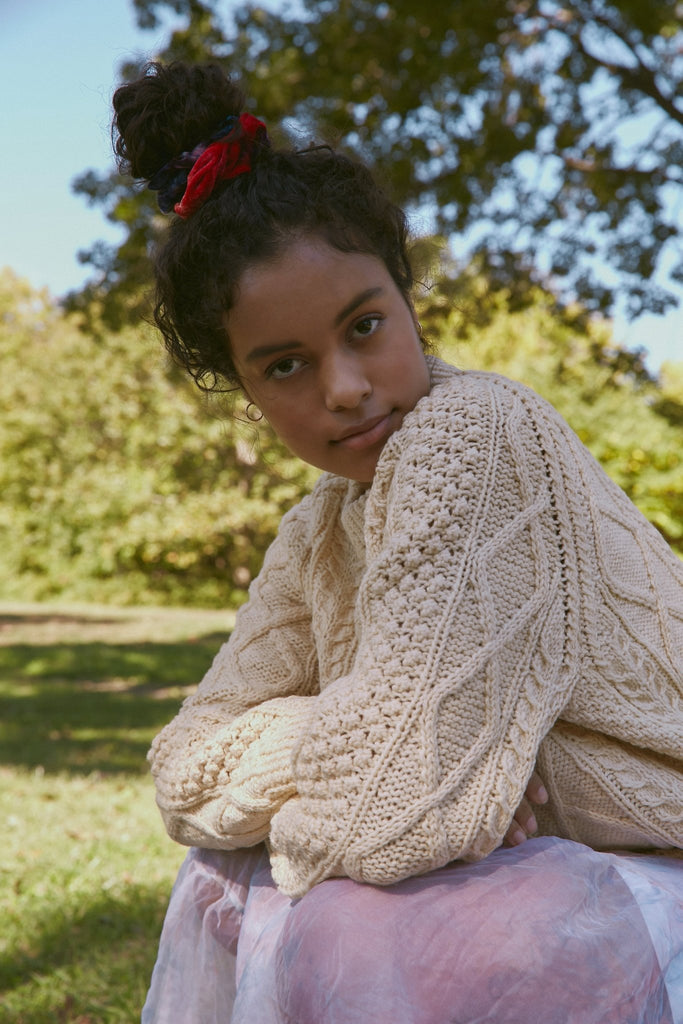 Scrunchie in Silk Velvet - riverside tool & dye