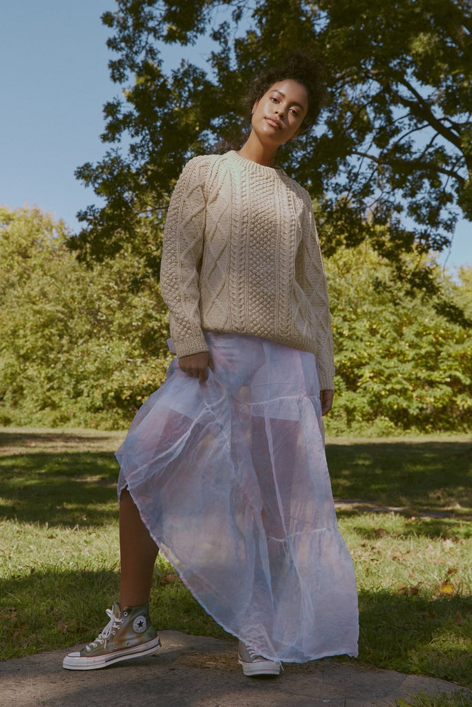 Sheer Silk Organza Skirt - riverside tool & dye