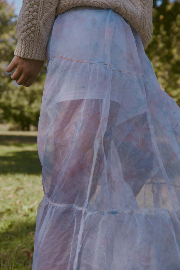 Sheer Silk Organza Skirt - riverside tool & dye