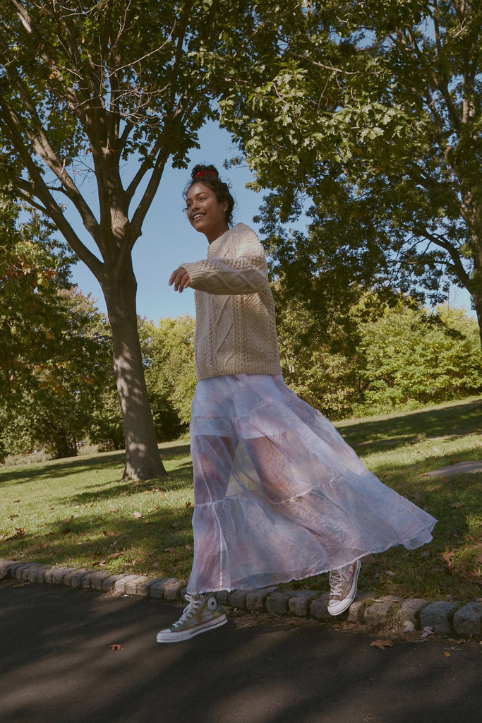 Sheer Silk Organza Skirt - riverside tool & dye