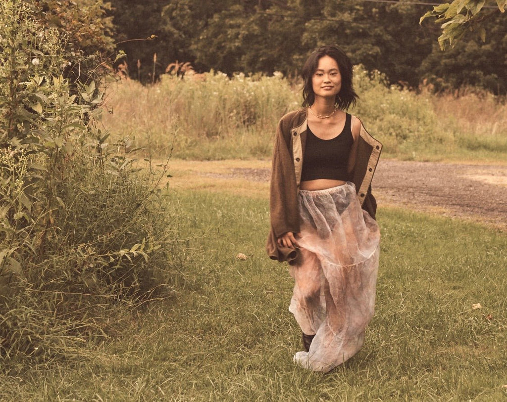 Sheer Silk Organza Skirt - riverside tool & dye