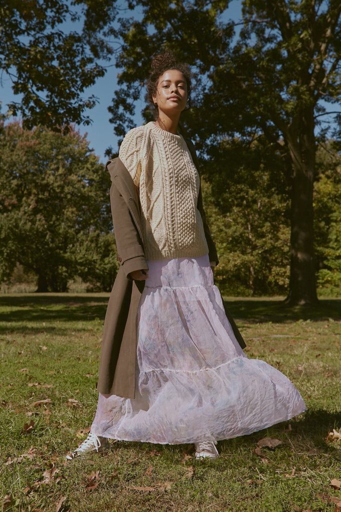 Sheer Silk Organza Skirt - riverside tool & dye