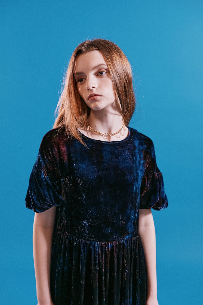 Sidney Dress in Velvet - riverside tool & dye