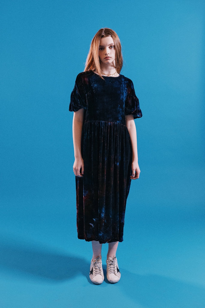 Sidney Dress in Velvet - riverside tool & dye