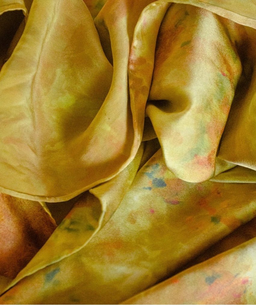 Silk Bandana in Neon Desert - riverside tool & dye